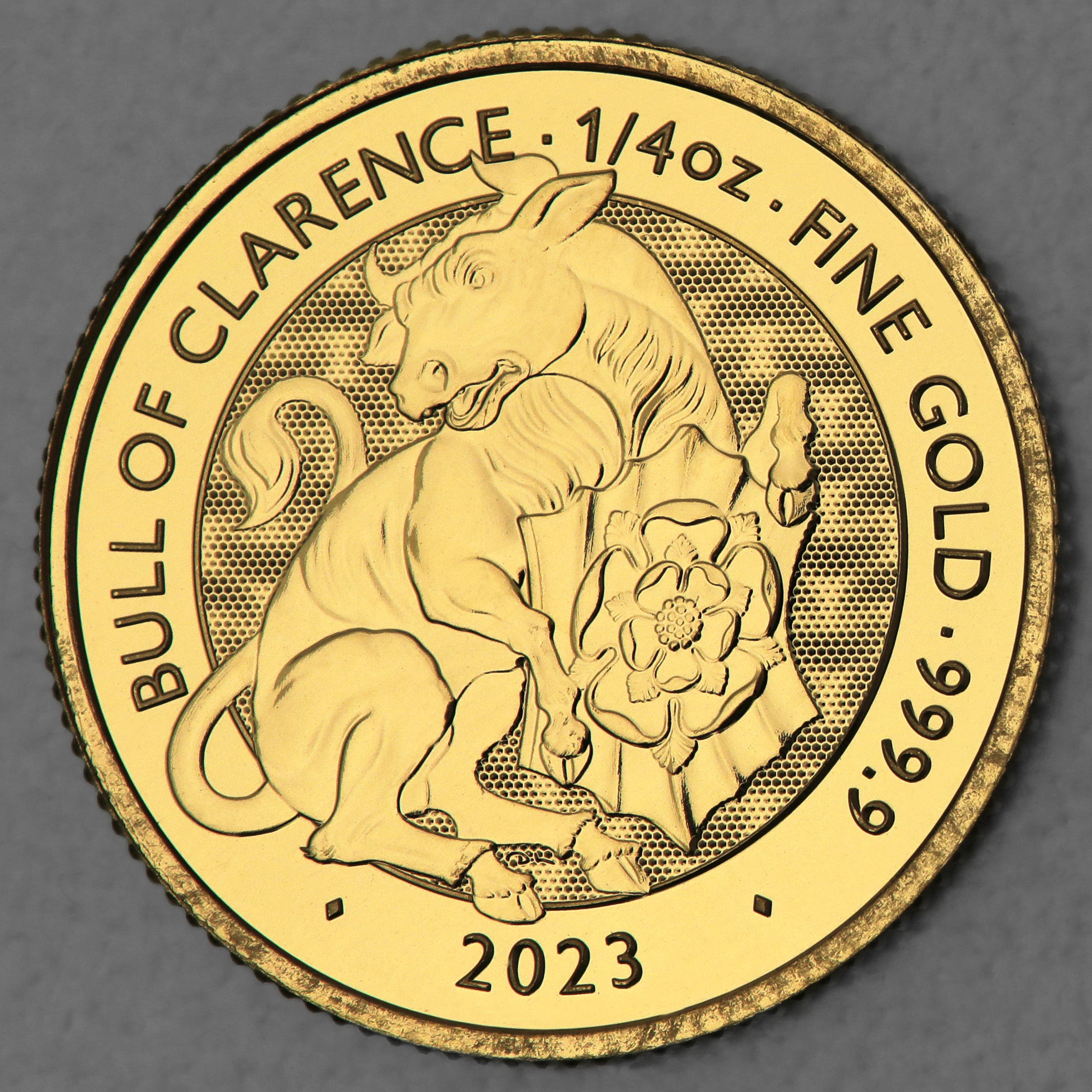 Goldmünze 1/4oz "Bull of Clarence" 2023 Royal Tudor Beasts (Großbritannien) - Hauptansicht