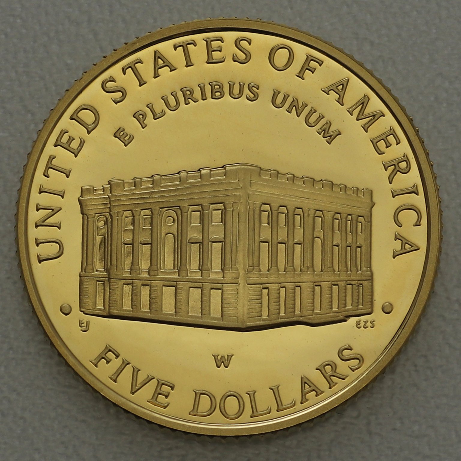 Goldmünze 5 Dollar "Capitol Visitor Center" 2001 (PP) (USA) - Detailansicht 1
