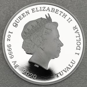 Silbermünze 1oz "NO TIME TO DIE" 2020 (PP) James Bond (Tuvalu) - Miniaturansicht 2