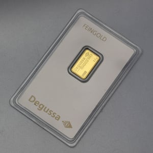 Goldbarren 2,5g DEGUSSA, im Blister - Miniaturansicht 3