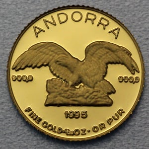 Goldmünze 1/20oz "Andorra Eagle" verschiedene Jahrgänge (Andorra) - Hauptansicht
