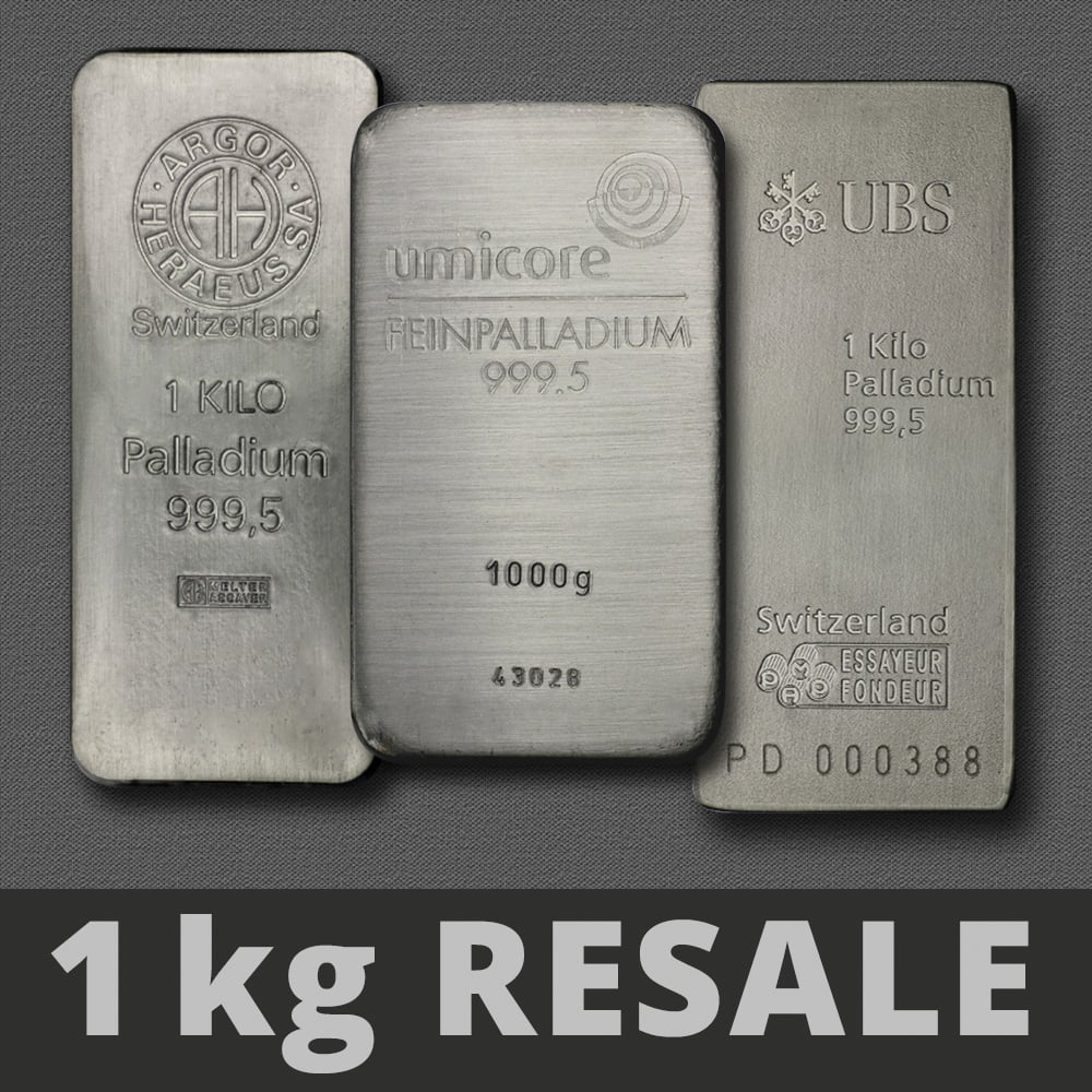 Palladiumbarren 1000g "Resale" - Hauptansicht