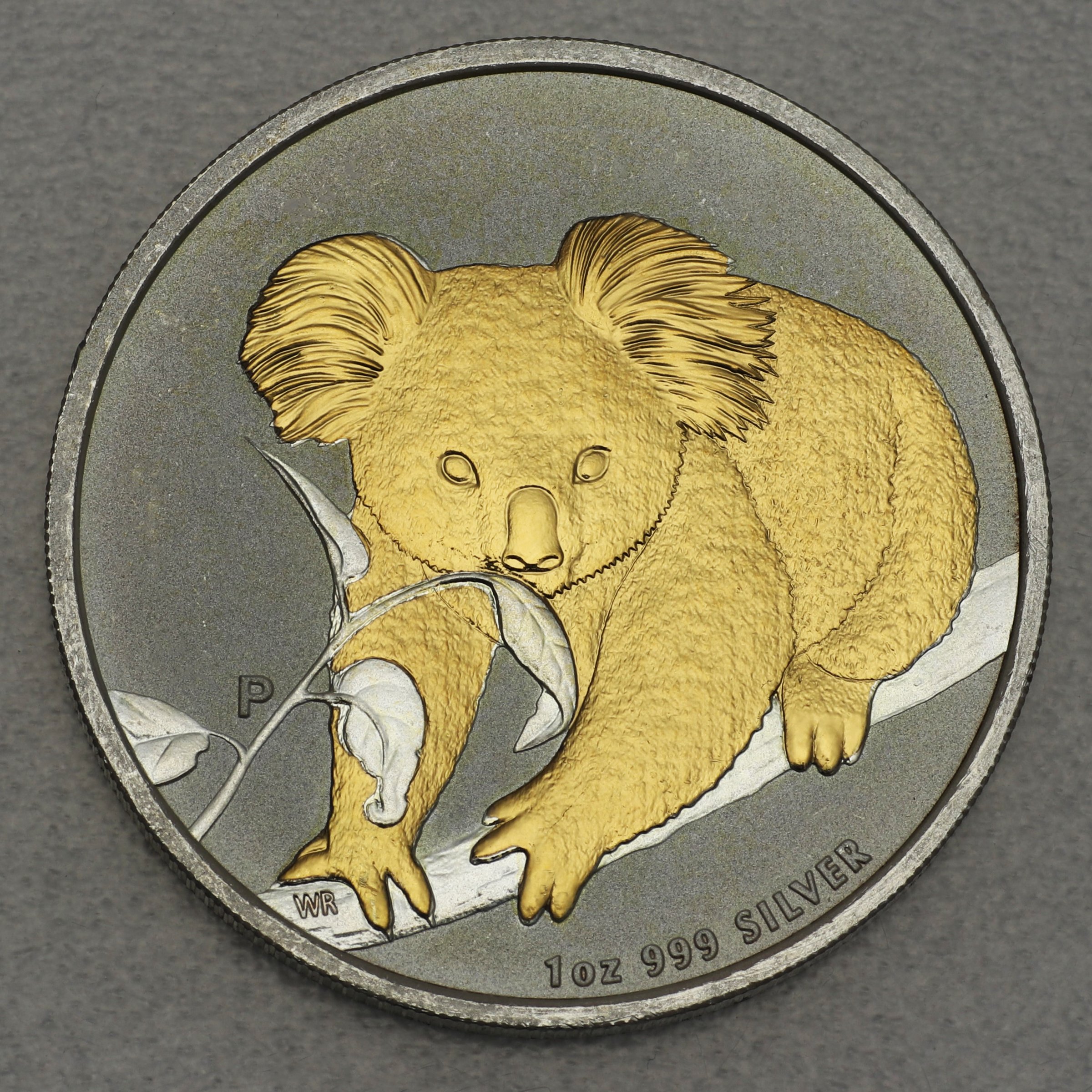 Silbermünze 1oz "Koala" 2010 (vergoldet) (Australien) - Hauptansicht