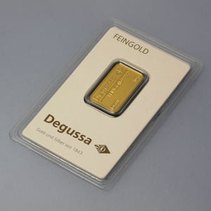 Goldbarren 10g DEGUSSA, im Blister - Miniaturansicht 3