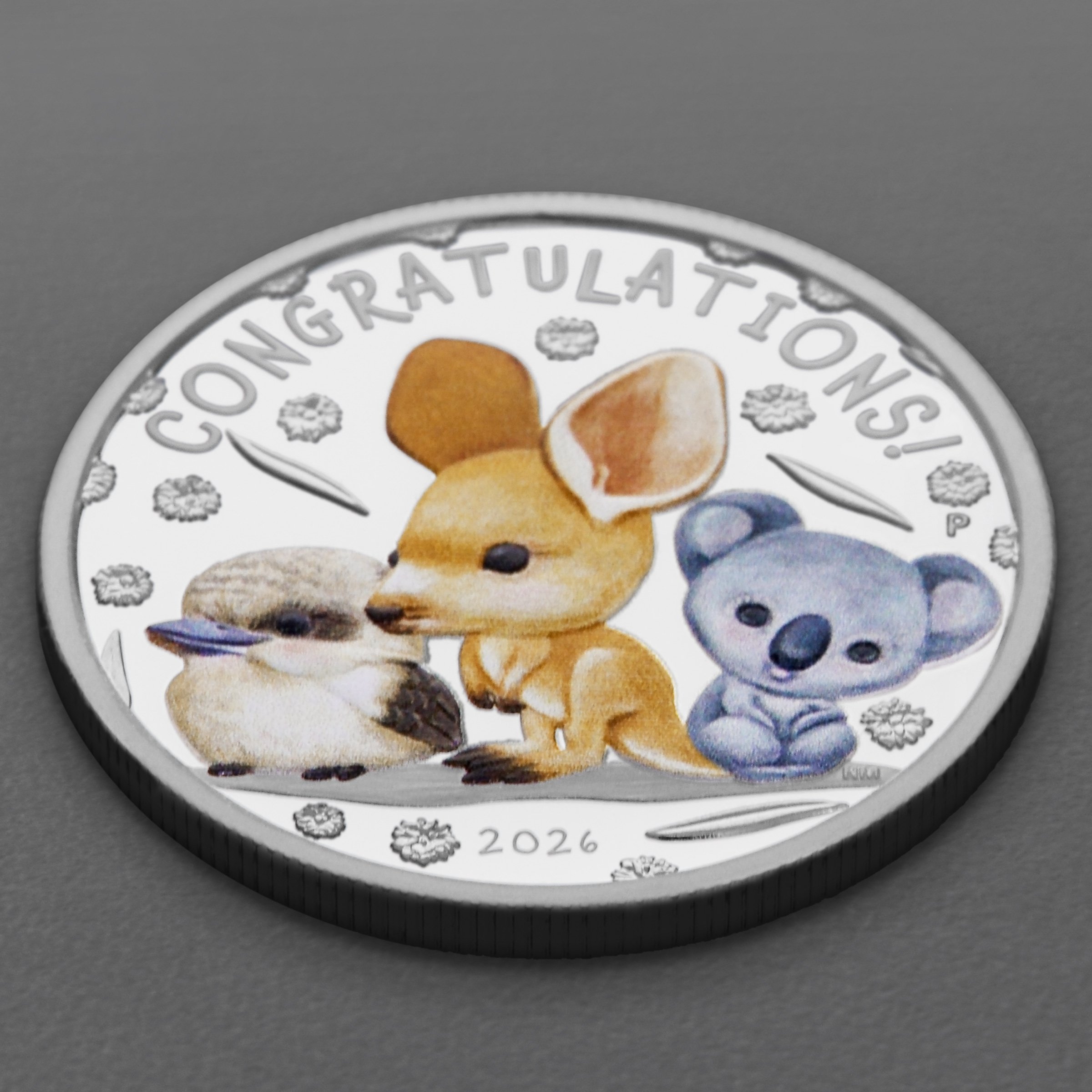 Silbermünze 1/2oz "Newborn" 2026 (PP/koloriert) (Australien) - Detailansicht 2