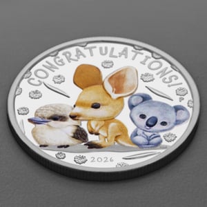 Silbermünze 1/2oz "Newborn" 2026 (PP/koloriert) (Australien) - Miniaturansicht 3