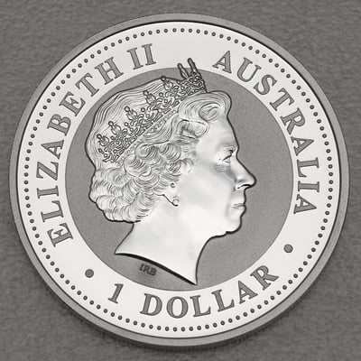 Silbermünze 1oz "Hund" 2006 (koloriert) Lunar I – Year of the Dog (Australien) - Miniaturansicht 2