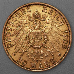 Goldmünze 20 Mark "Wilhelm II." 1908-A J.252 (Preußen) - Miniaturansicht 2