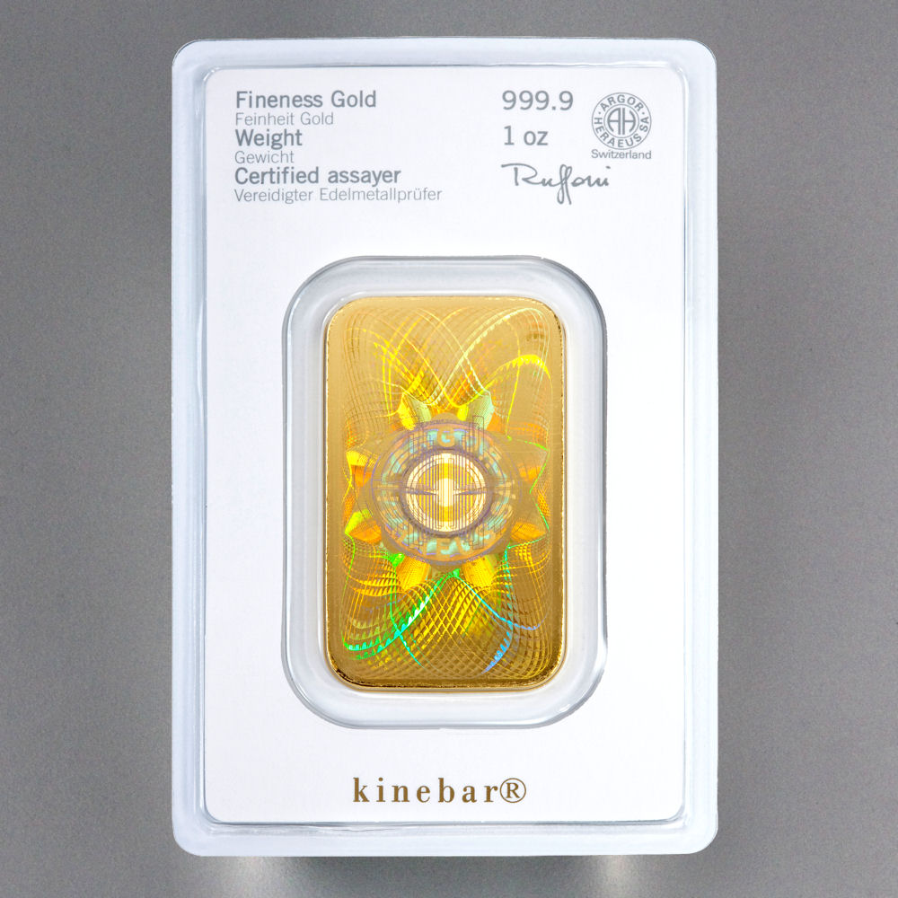Goldbarren 1oz "Kinebar" HERAEUS - Detailansicht 1