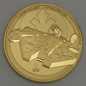 Goldmünze 1oz "Millennium Falcon" 2021 Star Wars™ (Niue) - Hauptansicht