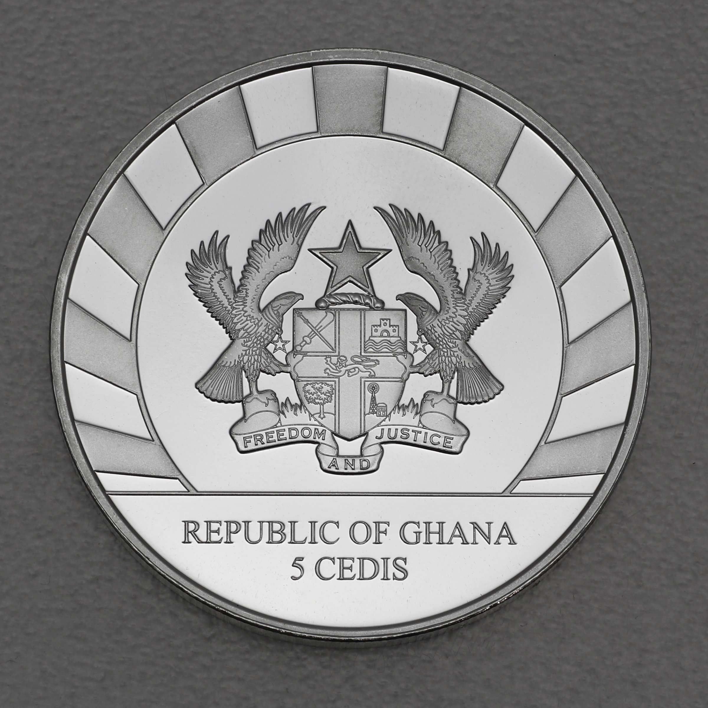 Silbermünze 1oz "Wollnashorn" 2021 Giants of Ice Age (Ghana) - Detailansicht 1