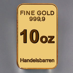 Goldbarren 10oz "Resale" (div. Hersteller) - Hauptansicht