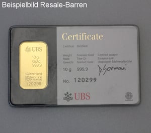 Goldbarren 10g "Resale" (div. Hersteller) - Miniaturansicht 4
