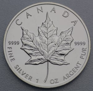Silbermünze 1oz "Maple Leaf" verschiedene Jahrgänge diff. (Kanada) - Miniaturansicht 5