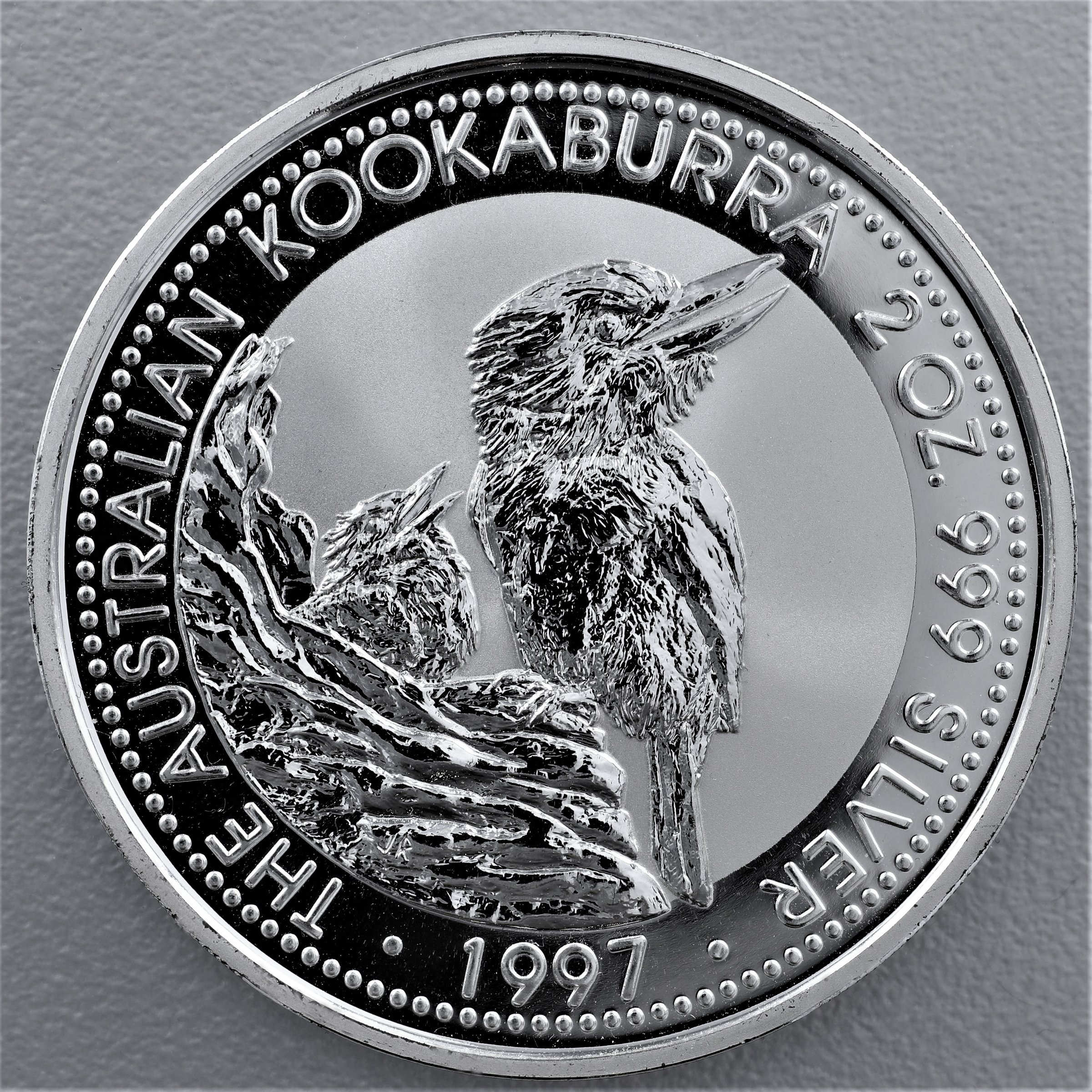 Silbermünze 2oz "Kookaburra" 1997 (Australien) - Hauptansicht