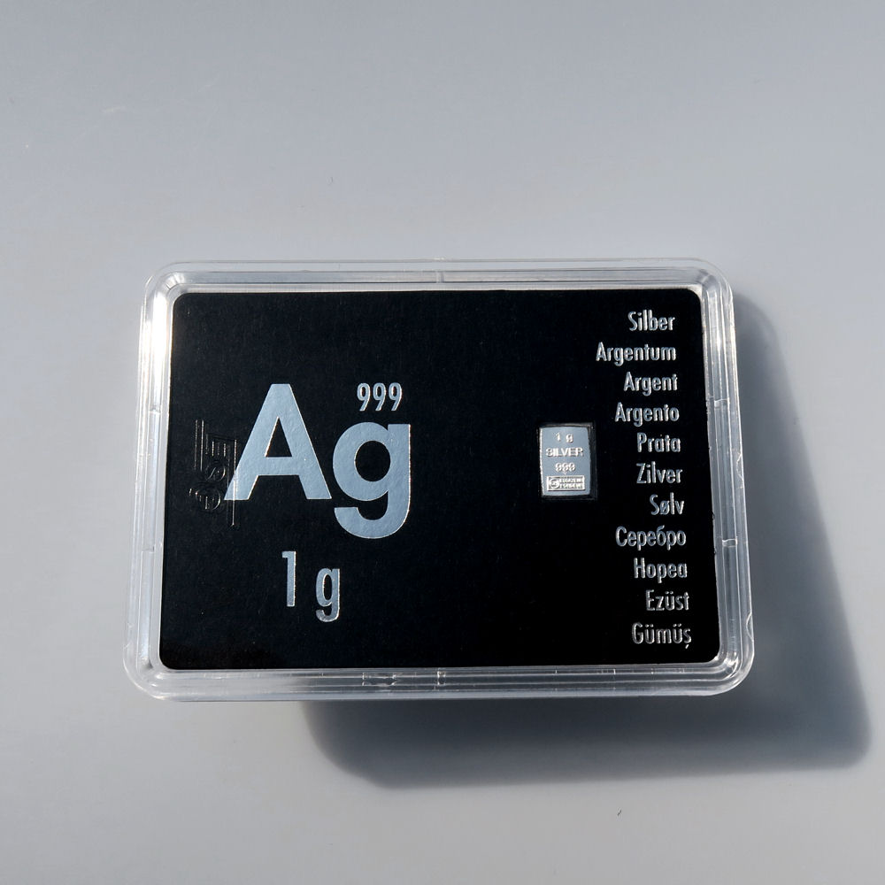 Silberbarren 1g "Ag International" (Motivbox) - Detailansicht 3
