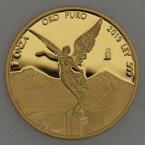 Goldmünzen "Libertad" 2019 (PP) Set – 5-teilig (Mexiko) - Miniaturansicht 2