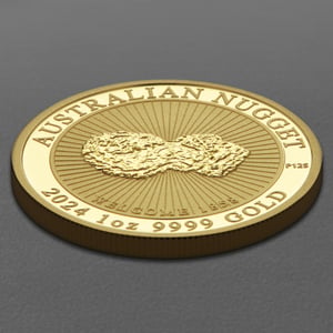 Goldmünze 1oz "Welcome" 2024 Australian Nugget (Australien) - Miniaturansicht 3