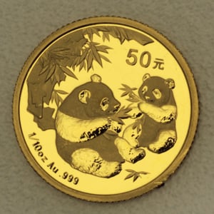 Goldmünze 1/10oz "Panda" 2006 (China) - Hauptansicht