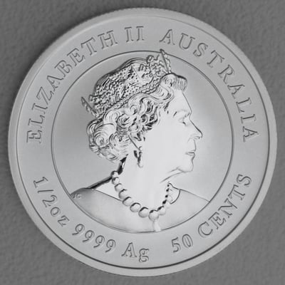 Silbermünze 1/2oz "Hase" 2023 Lunar III – Year of the Rabbit diff. (Australien) - Miniaturansicht 2