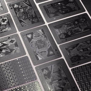 Spielkarten schwarzfarben Set 54 Karten - Miniaturansicht 3