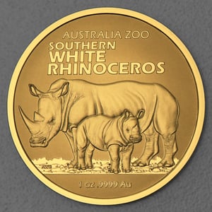 Goldmünze 1oz "Südliches Breitmaulnashorn" 2023 Australia Zoo (Australien) - Miniaturansicht 1