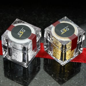 Goldflocken 100mg, essbar, im Acrylstreuer - Miniaturansicht 5
