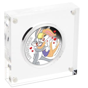 Silbermünze 1oz "Lovestruck" 2019 (PP/koloriert) Looney Tunes (Tuvalu) - Miniaturansicht 4