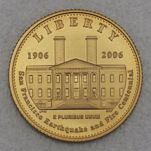Goldmünze 5 Dollar "San Francisco Old Mint" 2006 (PP) (USA) - Hauptansicht