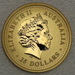 Goldmünze 1/4oz "Känguru" 2000 Australian Nugget (Australien) - Miniaturansicht 2