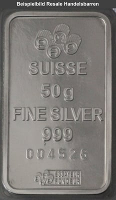 Silberbarren 50g (Resale) - Miniaturansicht 4