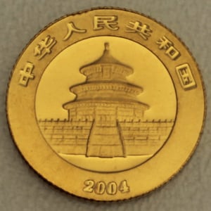 Goldmünze 1/20oz "Panda" 2004 (China) - Miniaturansicht 2