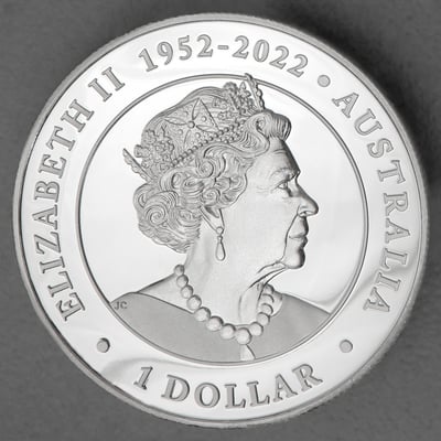 Silbermünze 1oz "Känguru" 2023 (PP/HR/koloriert) (Australien) - Miniaturansicht 2
