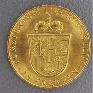 Goldmünze "25 Franken" (Liechtenstein) - Miniaturansicht 2