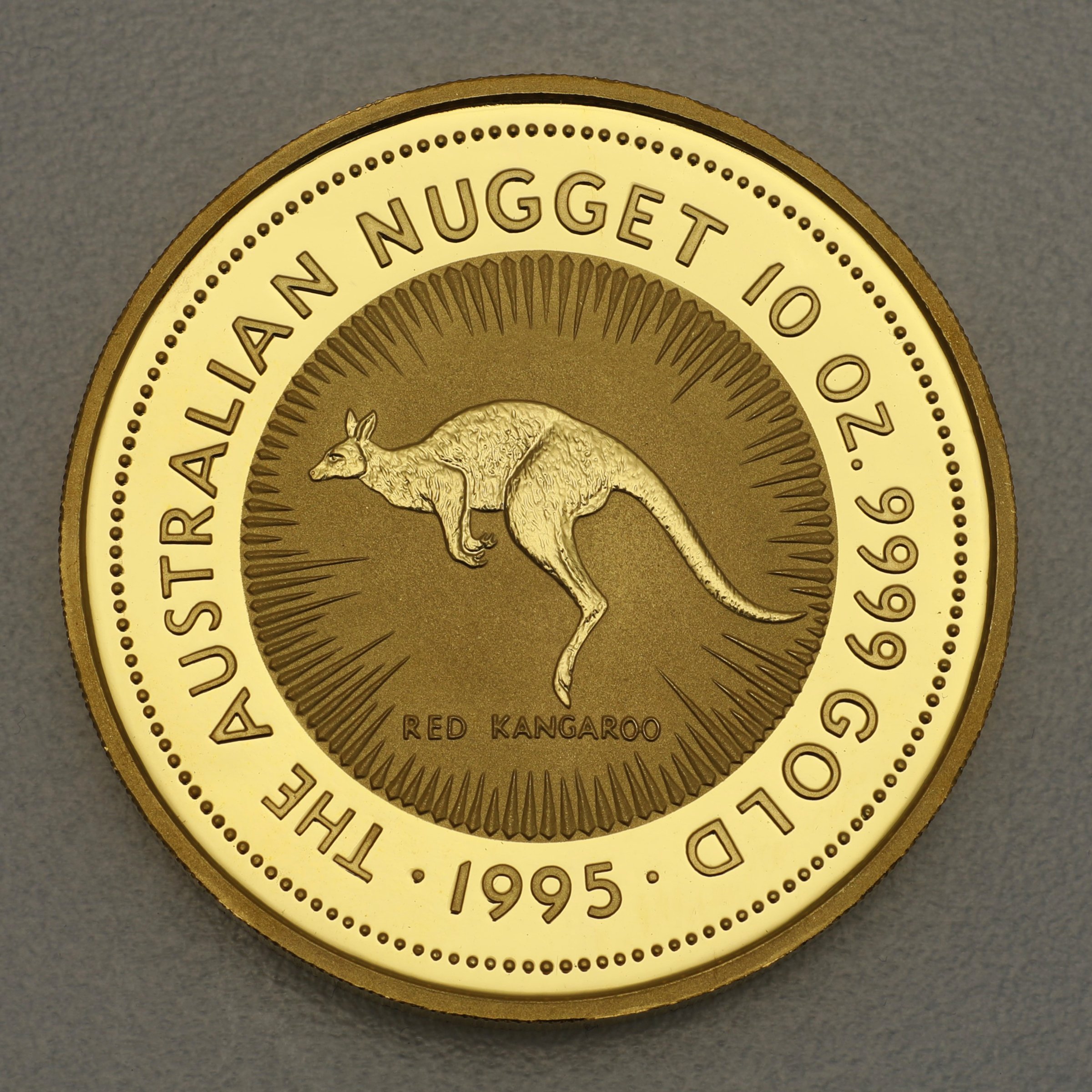 Goldmünze 10oz "Känguru" 1995 Australian Nugget (Australien) - Hauptansicht