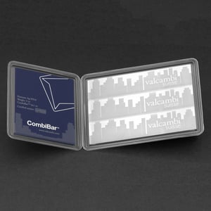 Silbertafel 3 x 1oz VALCAMBI "Skyline" CombiBar - Miniaturansicht 9