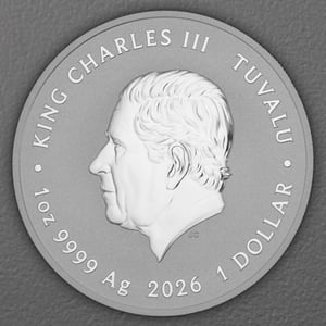 Silbermünze 1oz "Fortes Fortuna Adiuvat" 2026 (vergoldet) Ottifanten – Ballonifant (Tuvalu) - Miniaturansicht 2