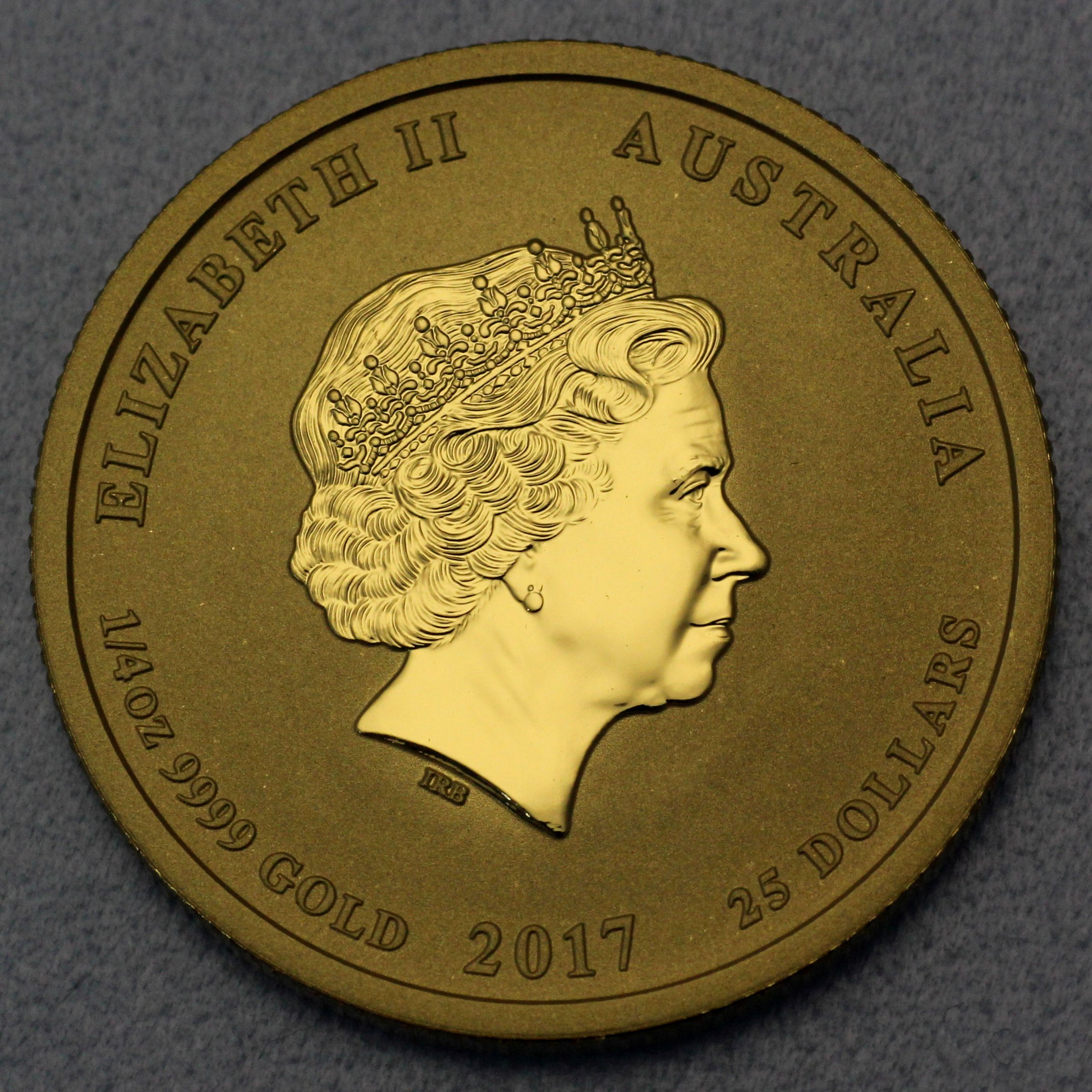 Goldmünze 1/4oz "Hahn" 2017 Lunar II – Year of the Rooster (Australien) - Detailansicht 1