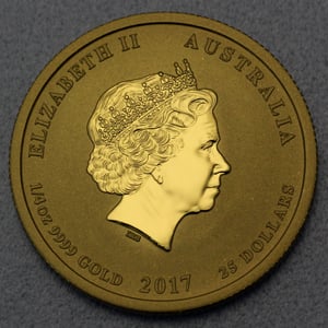 Goldmünze 1/4oz "Hahn" 2017 Lunar II – Year of the Rooster (Australien) - Miniaturansicht 2