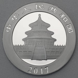 Silbermünzen 2 x 30g "Panda" 2017 (koloriert) Set – 2-teilig Night & Day (China) - Miniaturansicht 7