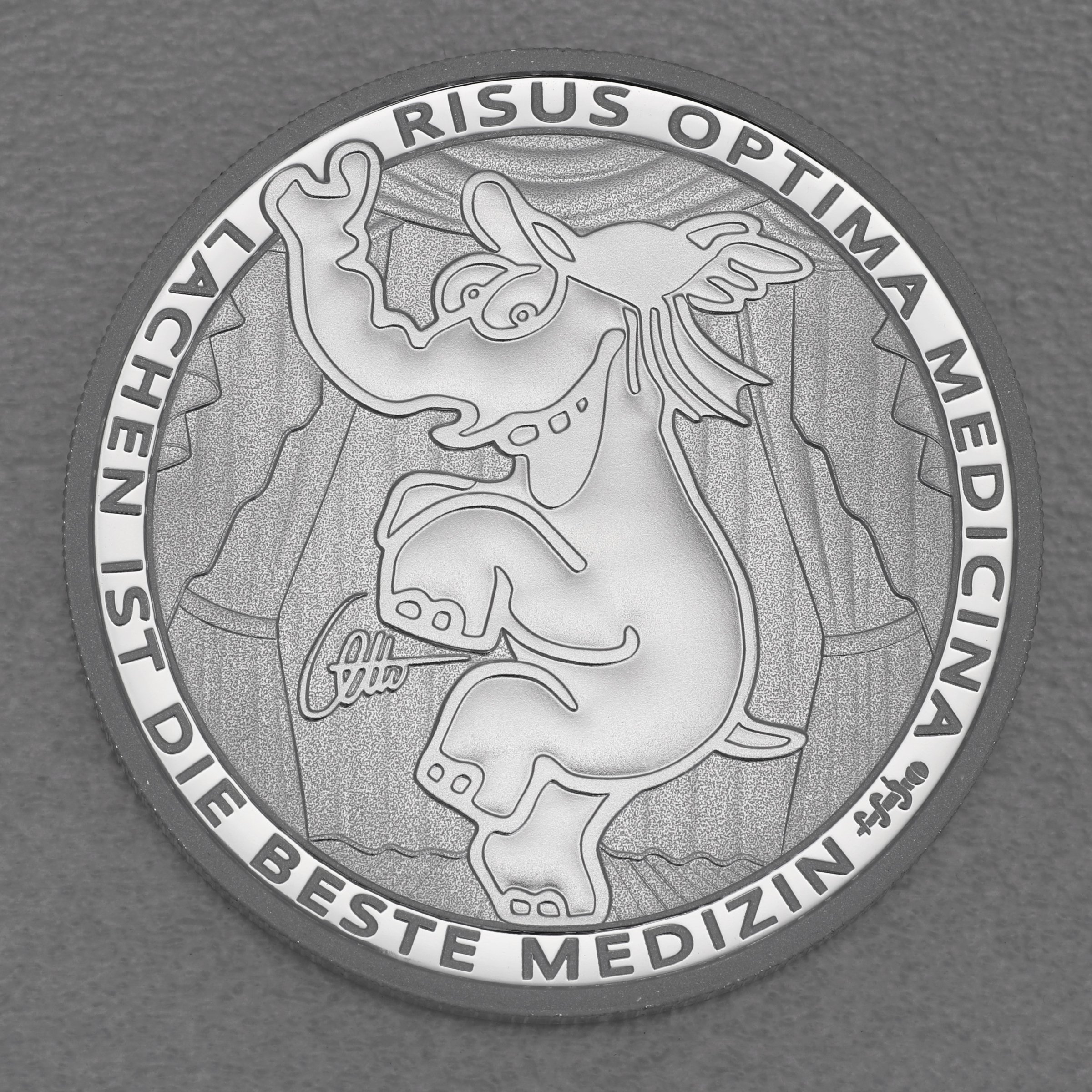 Silbermünze 1oz "Risus Optima Medicina" 2022 Ottifanten – Funnyfant diff. (Tuvalu) - Hauptansicht