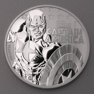 Silbermünze 1oz "Captain America" 2019 Marvel (Tuvalu) - Hauptansicht