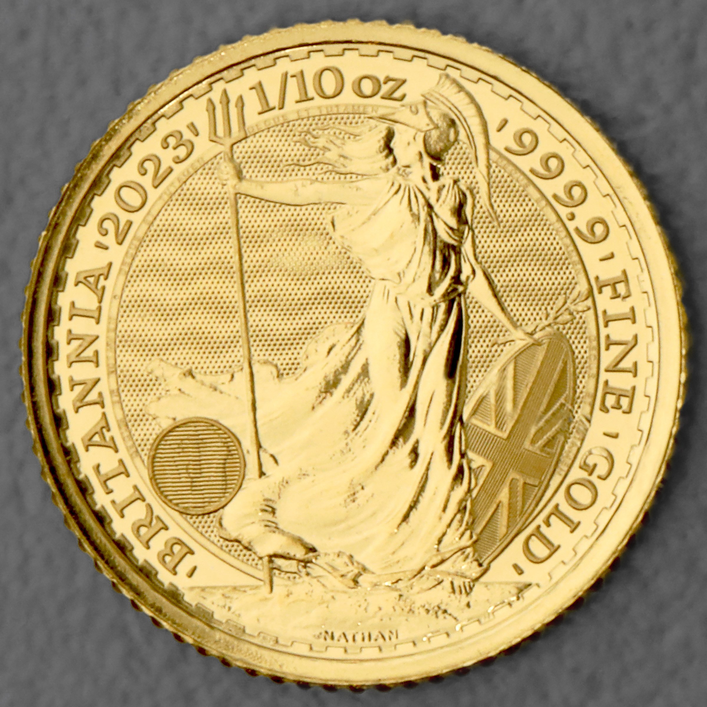 Goldmünze 1/10oz "Britannia" ab 2013 (24kt) (Großbritannien) - Detailansicht 4