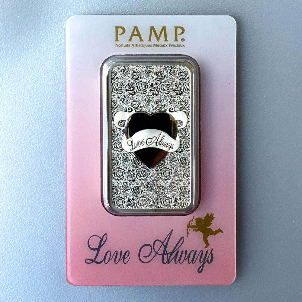 Silberbarren 1oz "Love Always" PAMP - Hauptansicht