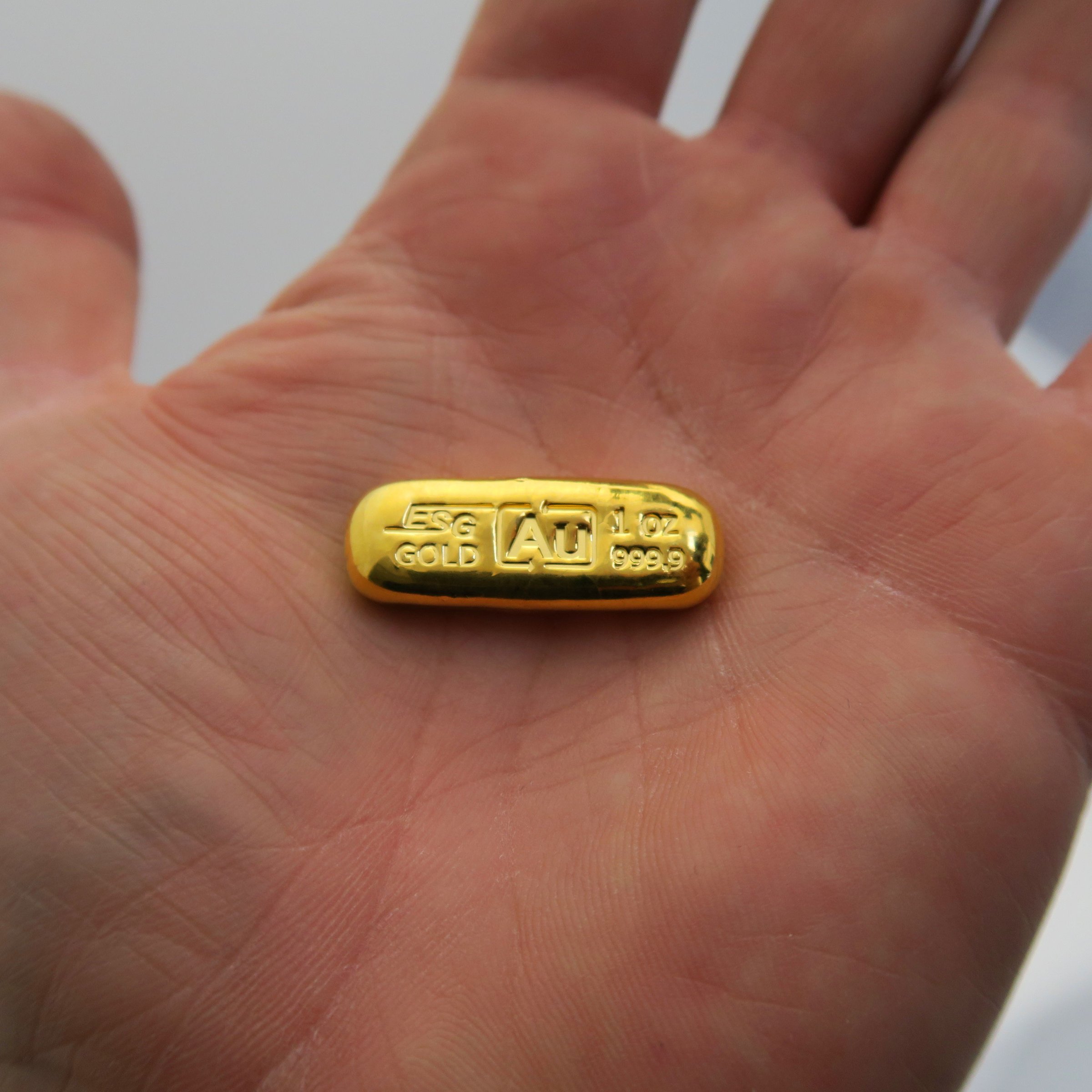 Goldbarren 1oz Au-Gussbarren, Feingold - Detailansicht 3