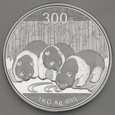 Silbermünze 1kg "Panda" 2013 (China) - Miniaturansicht 1
