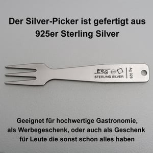 Gourmet-Gabel "Silver-Picker" 925er Ag, gravierbar - Miniaturansicht 13