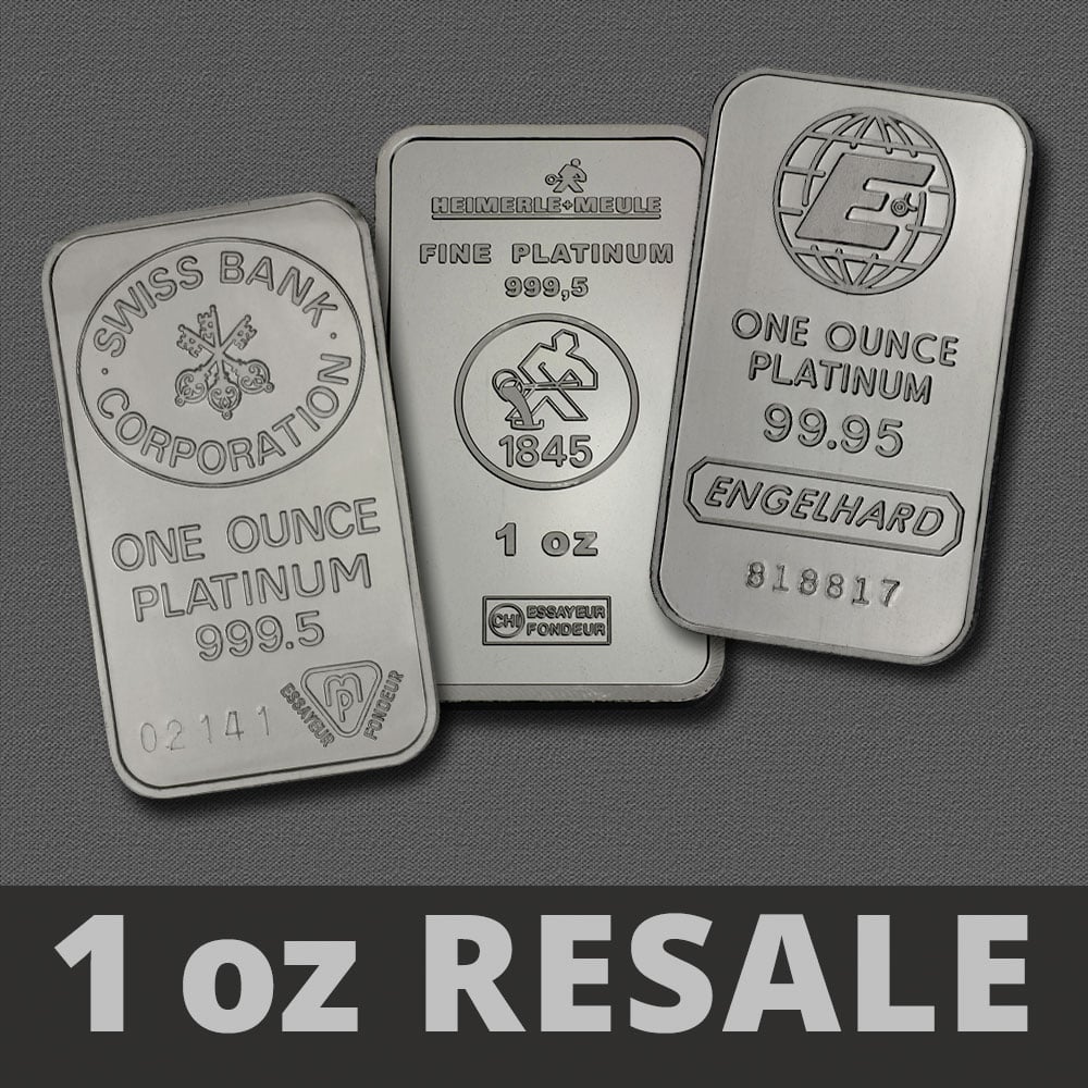 Platinbarren 1oz (Resale) - Hauptansicht