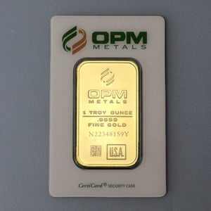 Goldbarren 1oz OPM - Hauptansicht