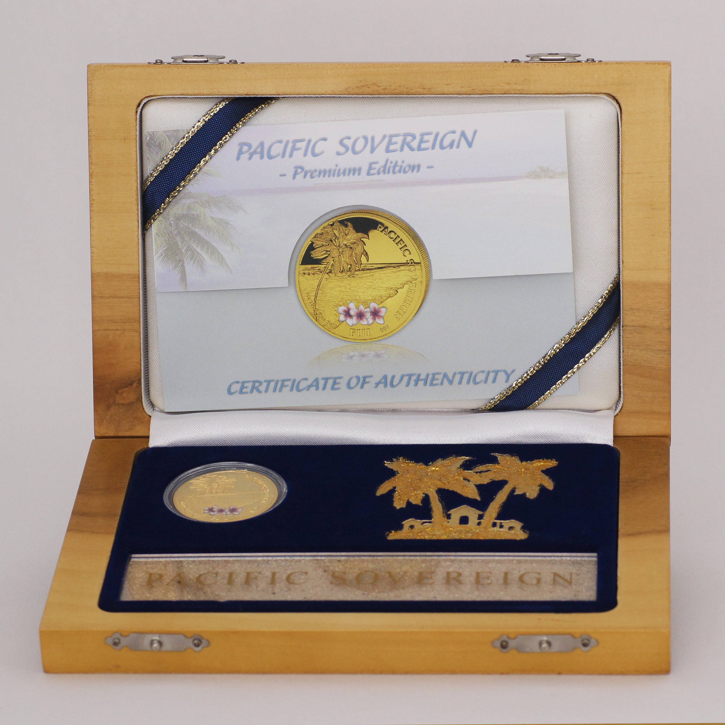 Goldmünze 1oz "Pacific Sovereign" 2012 (koloriert) Premium Edition (Fidschi) - Hauptansicht